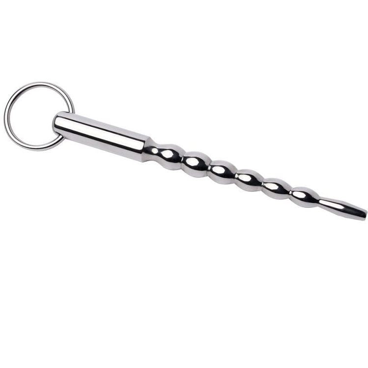 Dilatador de uretra de acero de 7 mm de la marca METAL HARD, con acabado metálico y diseño ergonómico.