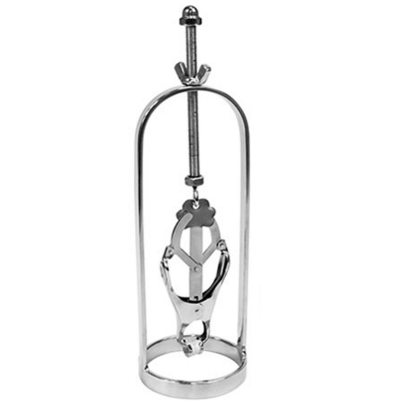 Metal Hard nipple torture clamp featuring a sleek design and adjustable tension for enhanced sensations.