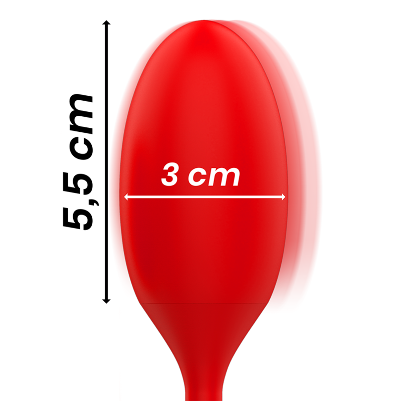 MIA Toscana Double Pleasure Wand with Huevo Vibrador, featuring dual-ended design and textured surface for enhanced stimulation.