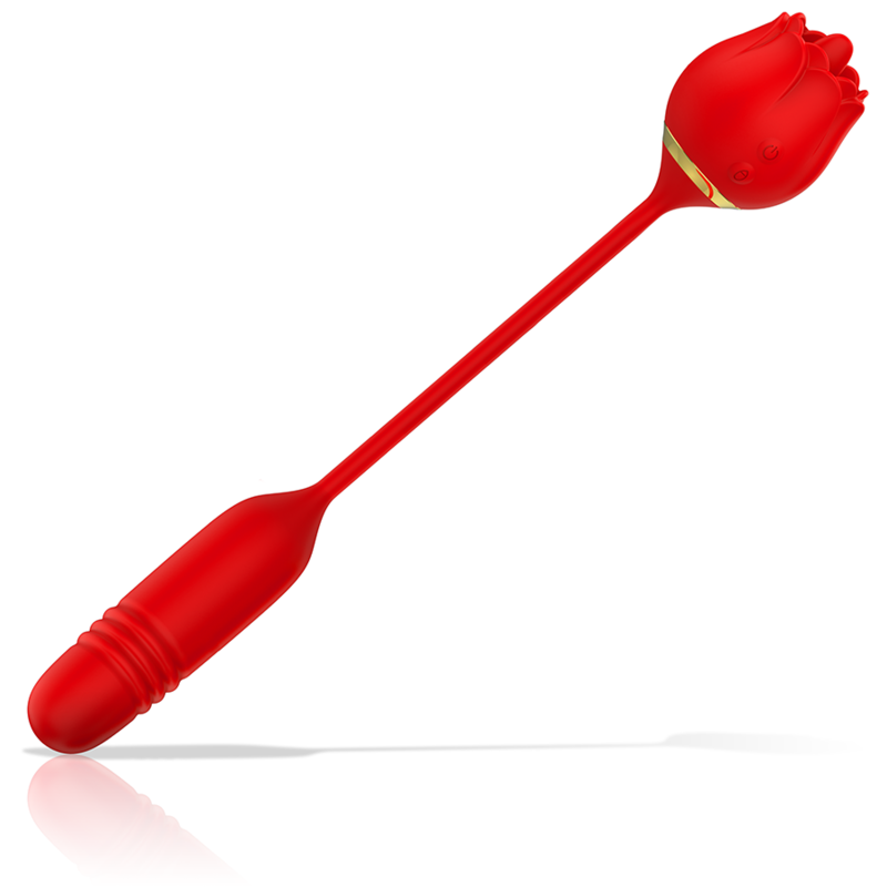 Viena Double Pleasure de MIA, juguete sexual con función de lamido y movimiento vertical para placer íntimo.