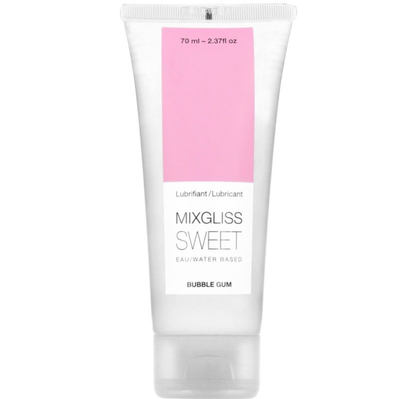 MIXGLISS - WATER-BASED LUBRICANT BUBBLEGUM FLAVOR 70 ML