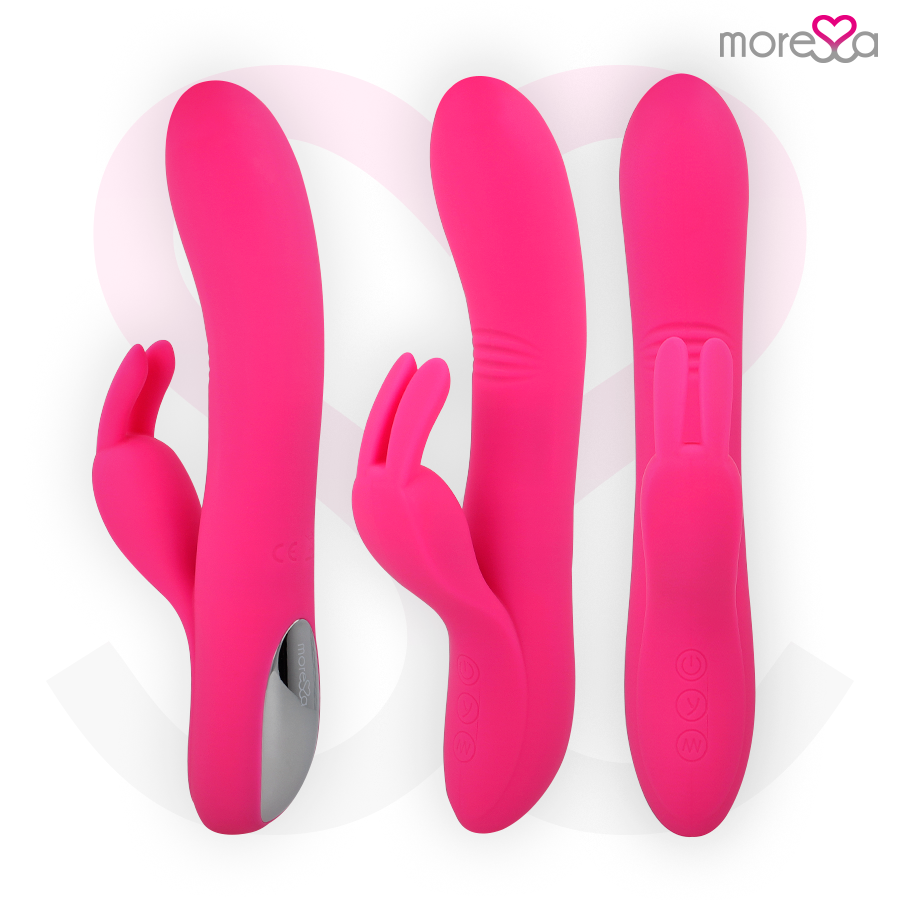 MORESSA Ethan wave effect vibrator with powerful vibration, premium silicone, rechargeable design, shown in black with sleek shape.