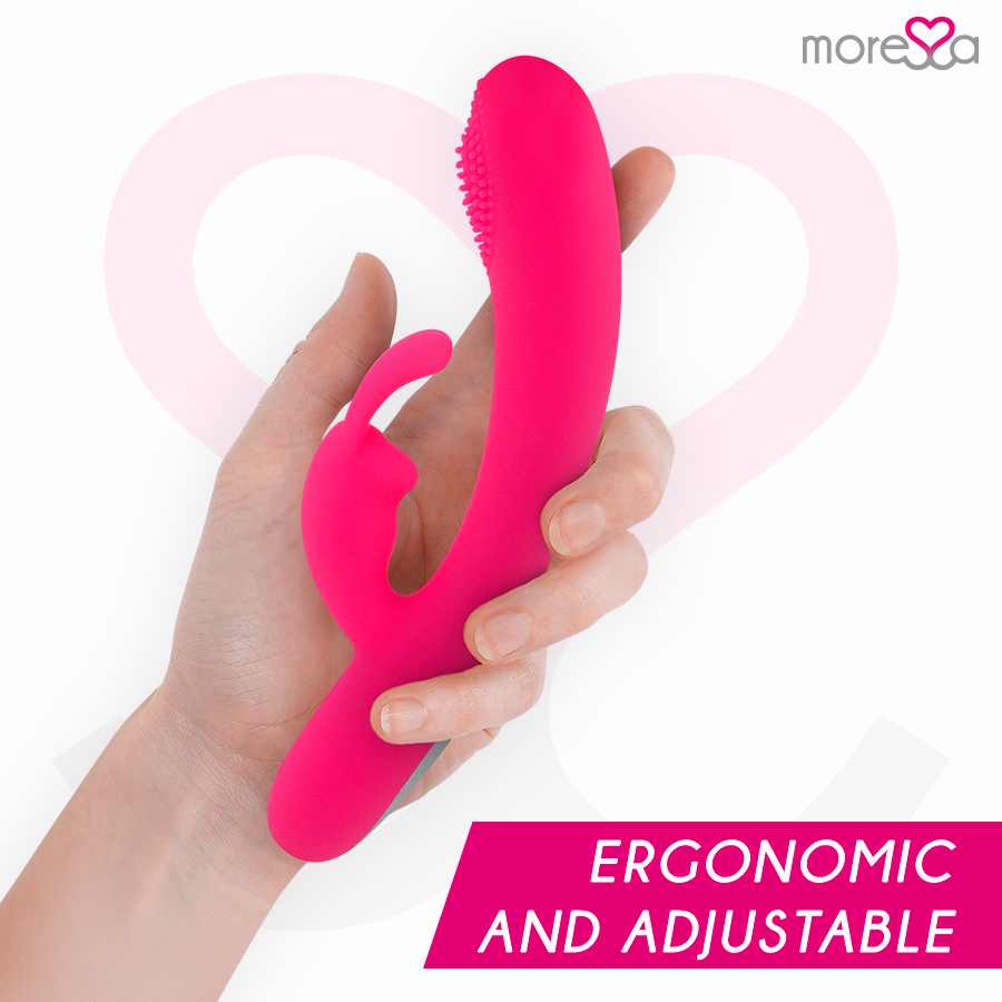 Vagina de silicona premium recargable de MORESSA GINO, con diseño realista y superficie texturizada para placer.
