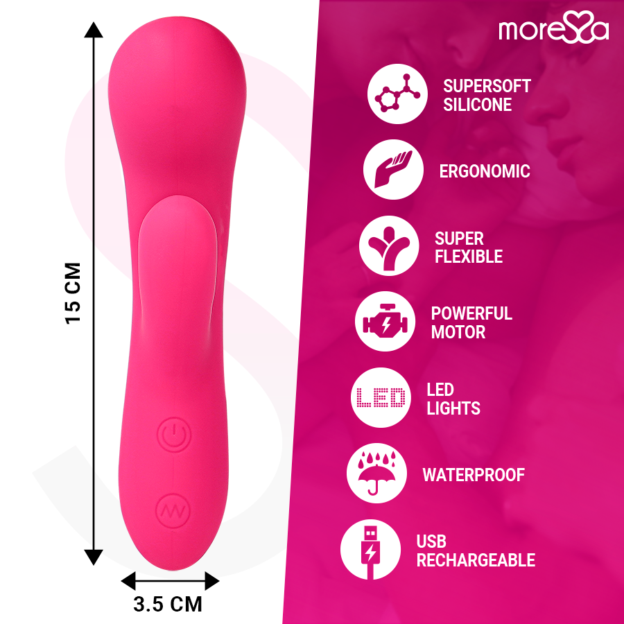 MORESSA - JERRY CLIP VIBRADOR PUNT GY CLITORIS PREMIUM SILICONE RECARREGABLE