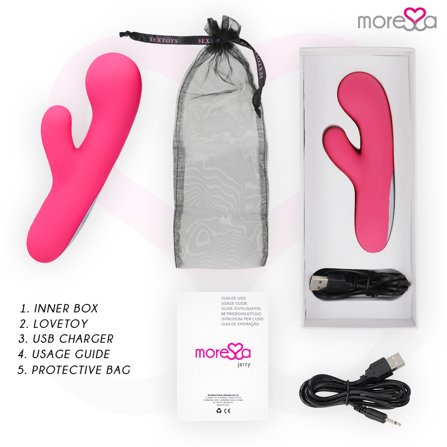 MORESSA - JERRY CLIP VIBRADOR PUNT GY CLITORIS PREMIUM SILICONE RECARREGABLE