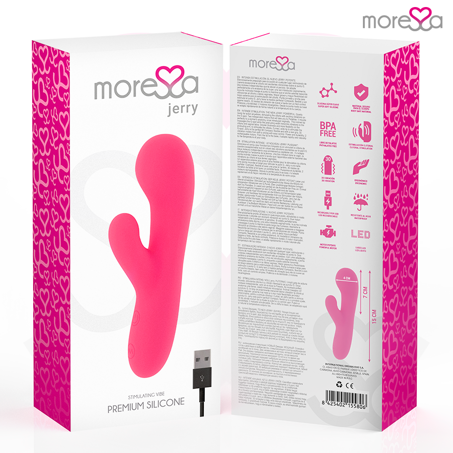 MORESSA - JERRY CLIP VIBRADOR PUNT GY CLITORIS PREMIUM SILICONE RECARREGABLE