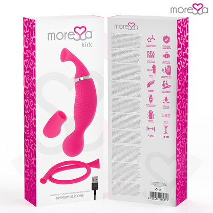 MORESSA - KIRK DUO SUCCIONADOR + MASSATGE MULTI PRESTACIONS PREMIUM SILICONE RECARREGABLE