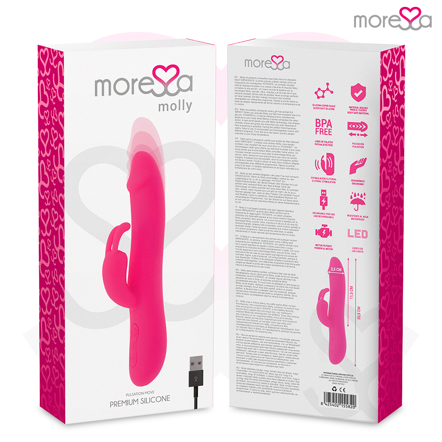 MORESSA - MOLLY IMPULSOR UP&amp;DOWN I POTENT VIBRACIÓ PREMIUM SILICONE RECARREGABLE