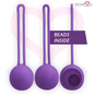 Vibrador de silicona lila MORESSA Osian One para entrenamiento del suelo pélvico, 51g, diseño ergonómico y suave al tacto.