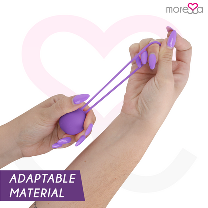 Muñeca de entrenamiento para suelo pélvico MORESSA Osian One, de silicona premium lila, 51g, diseñada para ejercicios de suelo pélvico.