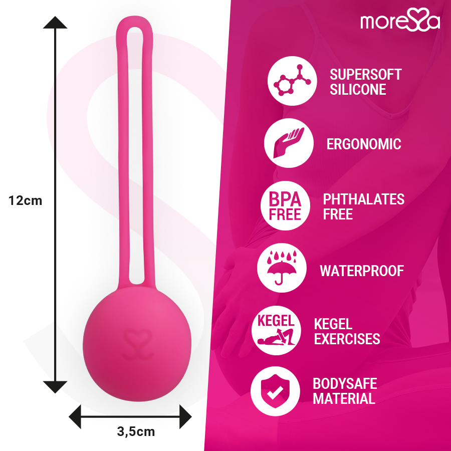 MORESSA - OSIAN ONE ENTRENAMENT SÒL PÈLVIC 51gr PREMIUM SILICONA ROSA
