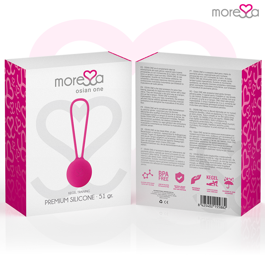 MORESSA - OSIAN ONE ENTRENAMENT SÒL PÈLVIC 51gr PREMIUM SILICONA ROSA