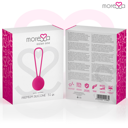 MORESSA - OSIAN ONE ENTRENAMENT SÒL PÈLVIC 51gr PREMIUM SILICONA ROSA