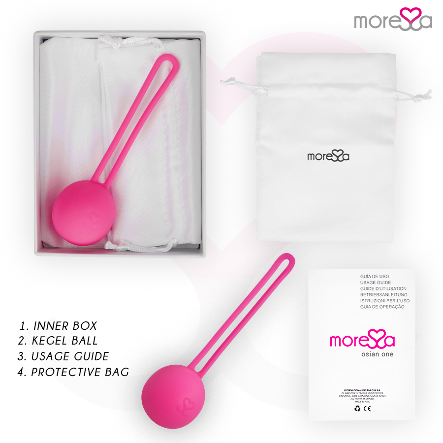 MORESSA - OSIAN ONE ENTRENAMENT SÒL PÈLVIC 51gr PREMIUM SILICONA ROSA