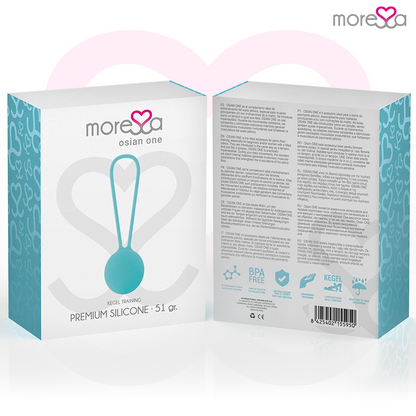 MORESSA - OSIAN ONE ENTRENAMENT SÒL PÈLVIC 51gr PREMIUM SILICONA TURQUESA