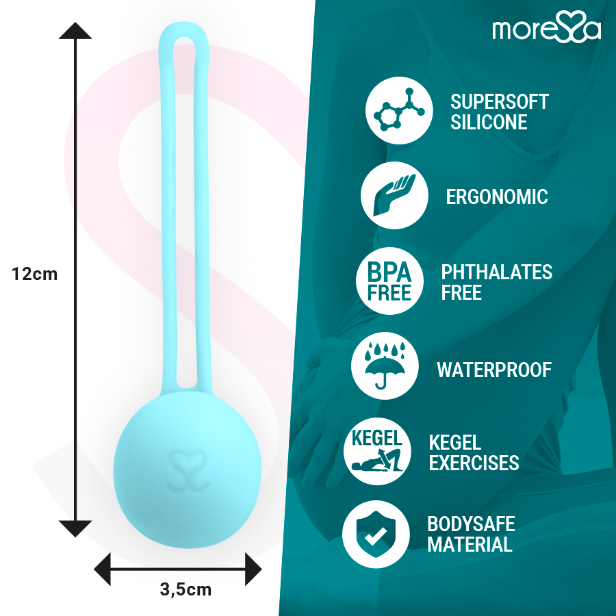 MORESSA - OSIAN ONE ENTRENAMENT SÒL PÈLVIC 51gr PREMIUM SILICONA TURQUESA