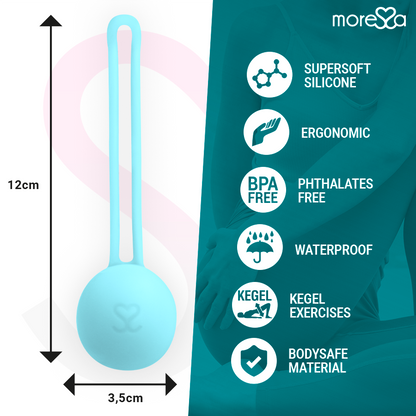 MORESSA - OSIAN ONE ENTRENAMENT SÒL PÈLVIC 51gr PREMIUM SILICONA TURQUESA