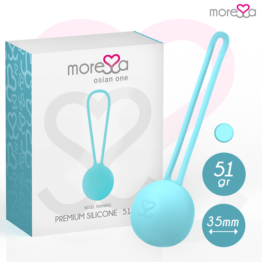 MORESSA - OSIAN ONE ENTRENAMENT SÒL PÈLVIC 51gr PREMIUM SILICONA TURQUESA