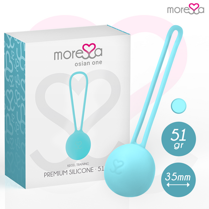 MORESSA - OSIAN ONE ENTRENAMENT SÒL PÈLVIC 51gr PREMIUM SILICONA TURQUESA