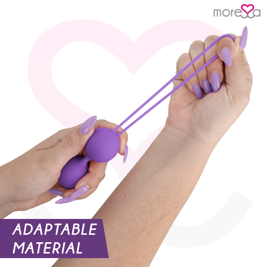 MORESSA - OSIAN THREE PELVIC FLOOR TRAINING 85 gr PREMIUM SILICONE PURPLE