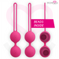 MORESSA Osian Two pelvic floor training device in pink premium silicone, 101g, designed for pelvic health exercises.