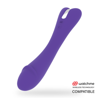 Vibrador MR BOSS Enzo compatible con tecnología inalámbrica WatchMe, diseño discreto y moderno en color negro.