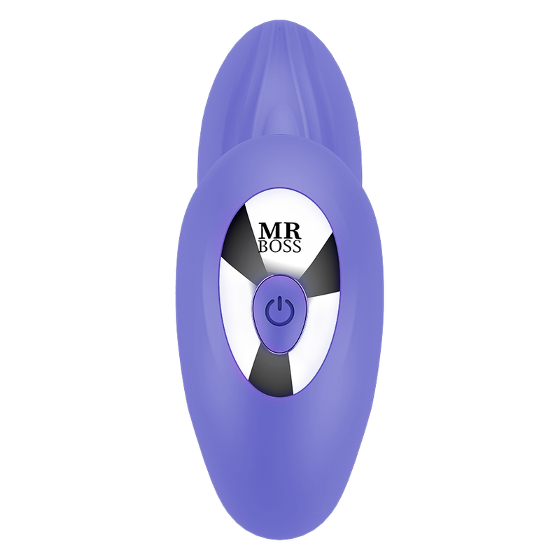 Control remoto MR. BOSS Josef para parejas con funciones de pulsación y vibración, diseñado para mejorar la experiencia íntima.