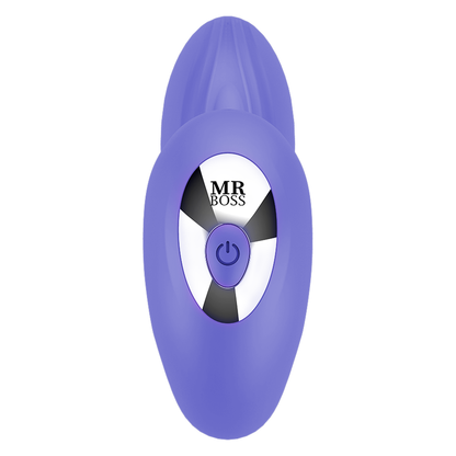 Control remoto MR. BOSS Josef para parejas con funciones de pulsación y vibración, diseñado para mejorar la experiencia íntima.