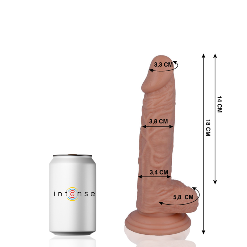 MR INTENS - 11 PENIS REALÍSTIC 18 CM -O- 3.8 CM