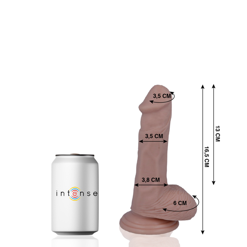 MR INTENS - 5 PENIS REALÍSTIC 16.5 CM -O- 3.5 CM