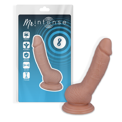 MR INTENS - 8 PENIS REALÍSTIC 17.6 CM -O- 3.5 CM