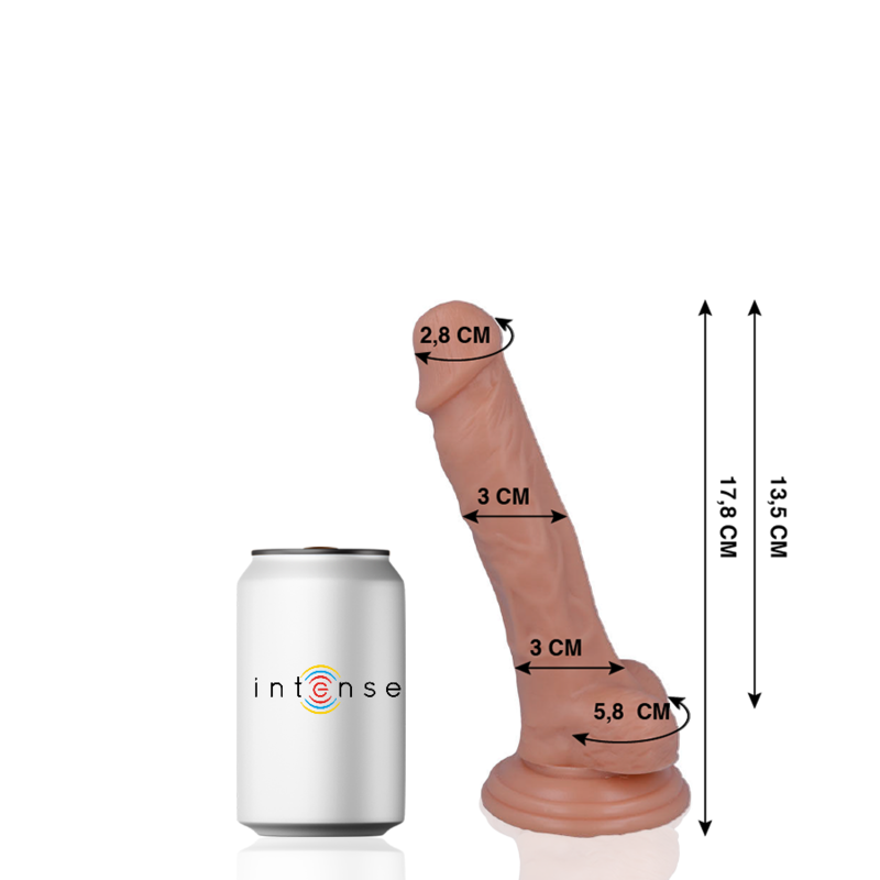 MR INTENSE - 9 PENIS REALÍSTIC 17.8 CM -O- 3 CM