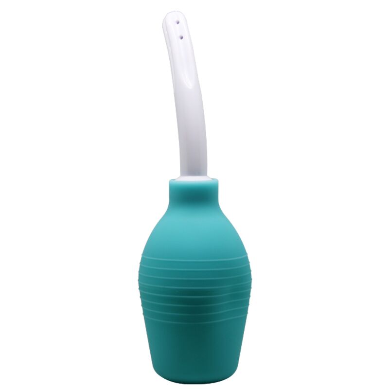Pera anal de goma azul de la marca MR PLAY, diseñada para uso íntimo con forma ergonómica y material flexible.
