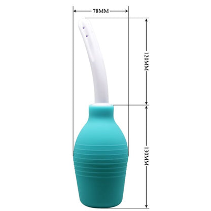 Pera anal de goma azul de MR PLAY, con boquilla y diseño ergonómico para uso íntimo y cómodo.