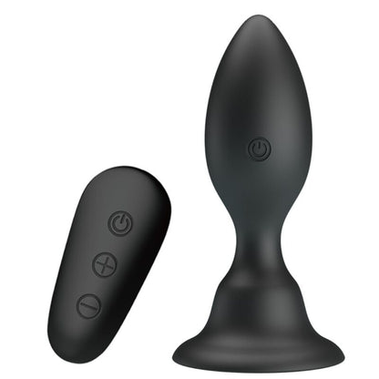 MR PLAY - VIBRATING ANAL PLUG BLACK REMOTE CONTROL