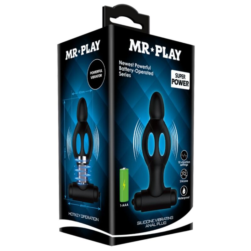 MR PLAY - PLUG ANAL DE SILICONA AMB VIBRACIÓ