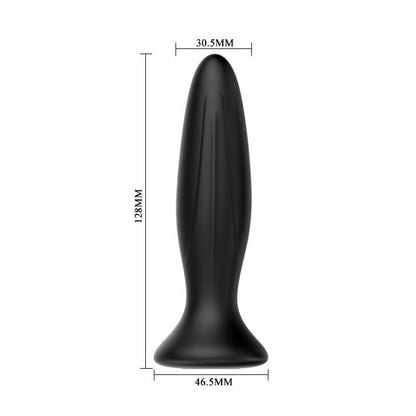 MR PLAY - PLUG ANAL VIBRADOR NEGRE RECARREGABLE