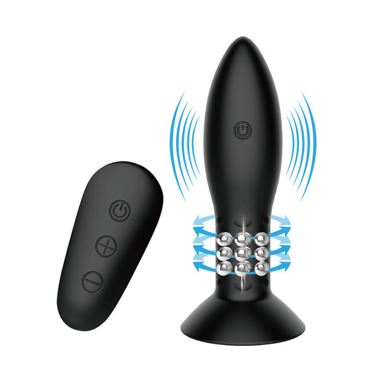 MR PLAY - PLUG AMB BOLES ROTADORES NEGRE CONTROL REMOT