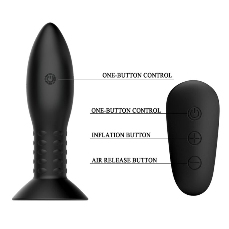 MR PLAY - PLUG AMB BOLES ROTADORES NEGRE CONTROL REMOT