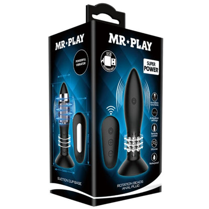 MR PLAY - PLUG AMB BOLES ROTADORES NEGRE CONTROL REMOT