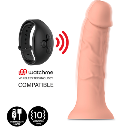 Vibrador MYTHOLOGY ASHER Original M con tecnología inalámbrica WatchMe, diseñado para placer y compatibilidad con dispositivos inteligentes.