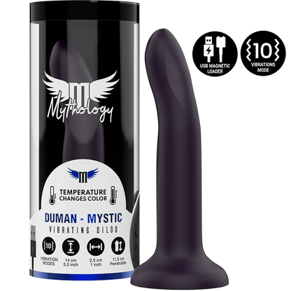 Vibrador MYTHOLOGY DUMAN MYSTIC S de la marca MYTHOLOGY FANTASY, con tecnología inalámbrica WatchMe, modelo compacto y elegante.