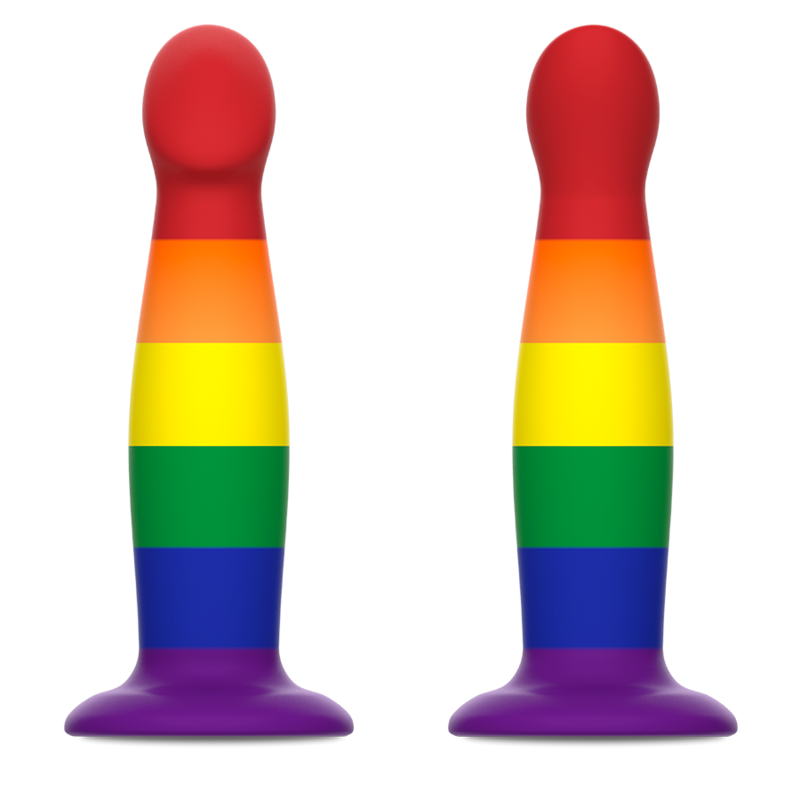 Dildo de fantasía Mythology Her Garrick Pride de la marca Mythology Fantasy Dildo, muestra detalles realistas y diseño ergonómico.
