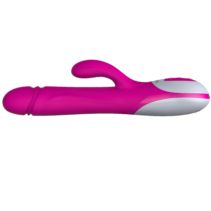 NALONE Wave Dual Stimulator vibrator in a sleek design with curved shape and textured surface for enhanced pleasure.