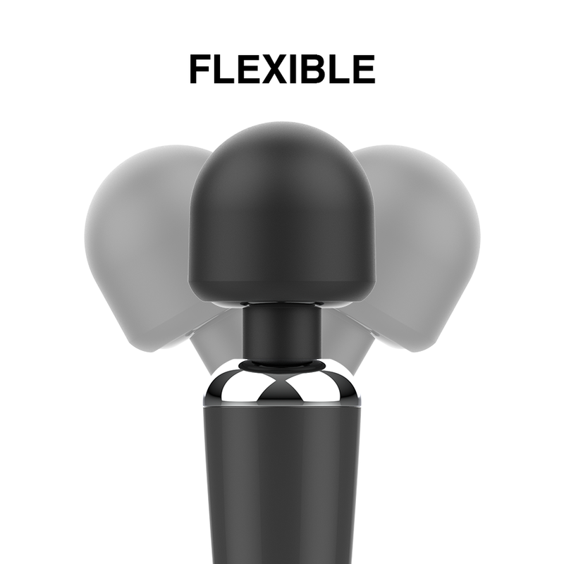 Vibrador masajeador Naomi Wand, potente y nuevo, con diseño ergonómico y cabezal de silicona para relajación y bienestar corporal.