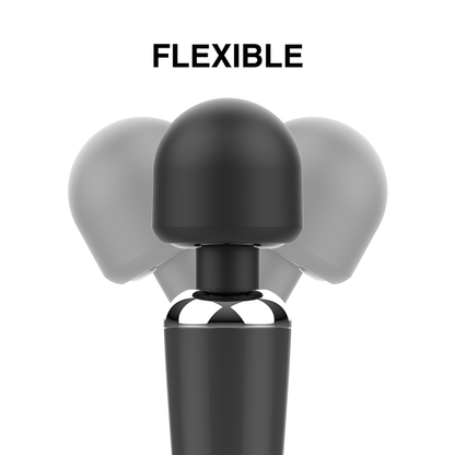 Vibrador masajeador Naomi Wand, potente y nuevo, con diseño ergonómico y cabezal de silicona para relajación y bienestar corporal.