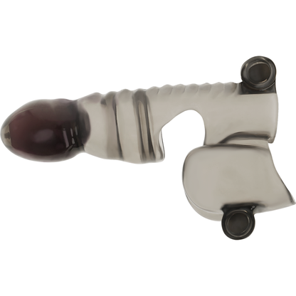 Funda para pene y testículos OHMAMA con 3 motores, diseñada para mayor estimulación y confort.