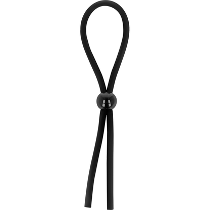 Cuerda de restricción para pene con anillo de la marca OHMAMA FETISH, diseñada para juegos de restricción y control.