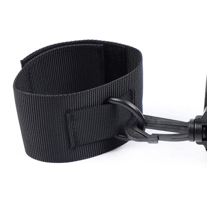 OHMAMA FETISH nylon wrist cuffs with adjustable straps, designed for bondage and restraint play.