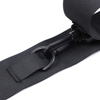 OHMAMA FETISH nylon wrist cuffs with adjustable straps, designed for bondage and role-play scenarios.